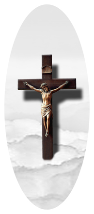 Crucifix Clouds White